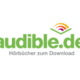 Das Logo von audible. Audible ist ein international operierender Anbieter für kommerzielle Hörbuch-Downloads. Ein Kunde von Userfriend Usability Agentur, auf userfriend.de