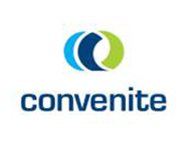 Das Logo von Convenite, einer Plattform für internationale Zusammenarbeit Ein Kunde von Userfriend Usability Agentur, auf userfriend.de
