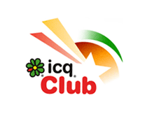 Das Logo icqClub-Bonusshopping von extrabonuscard. Ein Kunde von Userfriend Usability Agentur, auf userfriend.de